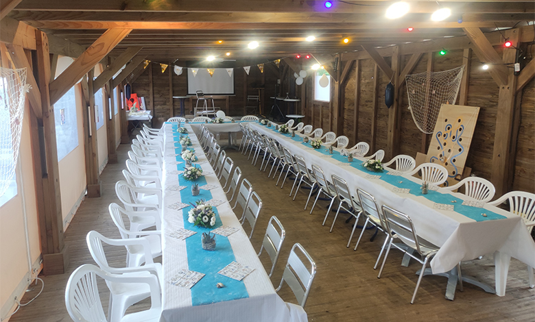 Le gîte du camping l’Hermitage en Loire-Atlantique, dispose également d'une grande salle de réception